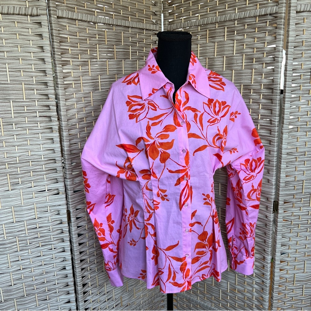 Alexia Admor Calliope Fitted Button Down Shirt